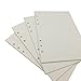 A5 Looseleaf Binder Paper Refills Set from Chris.W, 80 Sheets, Dot Grid/Square Grid/Ruled/Blank Mixed (8.27x5.59 inch)