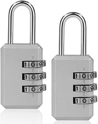ISIYINER Candados Combinación,Candado de Seguridad Combinaciones de 4 Dígitos para Gimnasio Maleta Caja de Herramientas Gabinete Puerta Cobertizo Almacenamiento Equipaje[2PACK]: Amazon.es: Hogar