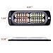 ASPL 4pcs 24-LED Surface Mount Grille Flashing Strobe Lights, Super Bright Mini LED Light-Head Emergency Hazard Warning lights for Construction Vehicle, SUV, Tow Truck Van (Amber/White)