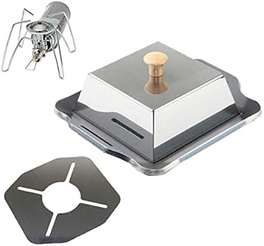 Amazon Soto レギュレーターストーブ 対応 グリルプレート 蓋 遮熱板付き 板厚4 5mm バーナー本体 カセットボンベは商品に含まれません Morikawa 鉄板 網