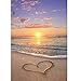 FuigeBach Diamond Painting Kits Beach DIY Diamond Art by Number Kits Crystal Rhinestone Embroidery Cross Stitch Arts Craft for Home Decor Gifts 16x12in