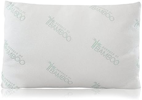 Home With Comfort Bamboo Pillow-Hotel Quality Pillow with Cool Bamboo Cover-Fiber Filled in the USA (Queen)