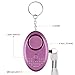 Personal Alarm SOS Emergency Security Alarm with LED Flashlight Anti-rape Anti-theft Safety Sound Keychain Alarm 140 db 3 Pack