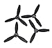 PENIVO 4pcs Upgrade Rotor Propellers Props for Parrot Bebop 2 Drone Carbon Fiber Composites