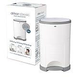 Dekor Classic Hands-Free Diaper Pail | White