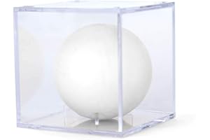 ChalkTalkSPORTS Square Acrylic Display Case | Guys Lacrosse Ball Holder | Single