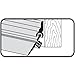 M-D Building Products 07153 36 in. Bronze Aluminum and Vinyl Flex-O-Matic Screw-on Door Sweep