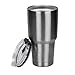 Morecome Spill And Splash Resistant Lid With Slider Closure For 30 Oz (Black)