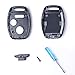 MIKKUPPA Key Shell Replacement for Honda CR-V Odyssey Accord Crosstour Civic CR-Z Fit Key Fob Cover with Screwdriver