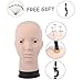 Female Professional Cosmetology Bald Mannequin Head for Making up,Making wigs, Displaying Wigs,Glasses,Hair