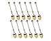 Creative Small Spoon Series of Crystal Handle Small Spoon,a Set of 12-pieces