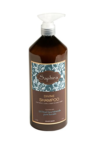 SaphiraDivine Curls Shampoo for Curly, Wavy and Multi-Textured Hair, Sulfate-Free, Paraben-Free, Deeply Cleanses, Restores and Hydrates Curls