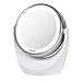 Spaire Makeup Mirror 1X / 7X Magnification Vanity Mirror with Lights Double-Sided LED Cosmetic Mirror with 360 degree Rotation for Beauty , Travel, Skin Care