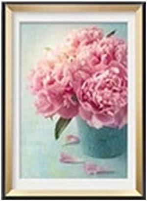 5D diamond diamond embroidery painting vase of roses living room bedroom marriage modern new simple stitch diamond paste,c-35*45cm