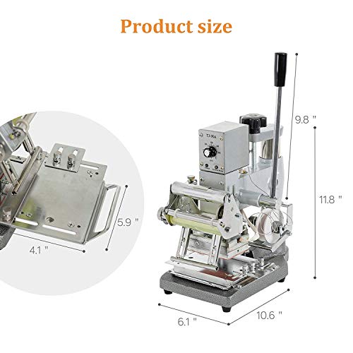 66 Character Manual Embosser Machine and Hot Foil Stamping Machine Embossing Printing PVC Card, Bank Card