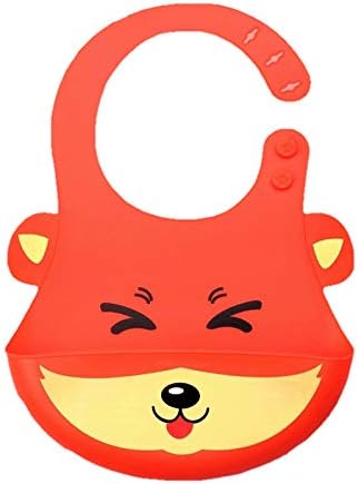 Amazon Co Jp よだれかけ ベビースタイ 赤ちゃんエプロン ソフトタイプ 防水シリコン 出産お祝い かわいい レッドキツネ ベビー マタニティ