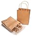 Brown Paper Kraft Bags with Handles for Gifts, Arts & Crafts, Retail - 24 Count 9x7x3