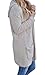Wollsolo Women's Open Front Long Thick Knit Hoodie Two Pockets Cardigan Sweaters