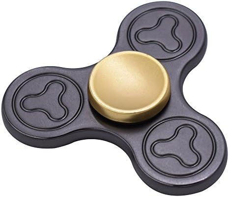 Fidget Spinner, Hand Fidget Spinner Zinc alloy EDC Fidget Spinner ADHD Focus Anxiety Relief Toys by Jarvinia(Zinc Black)