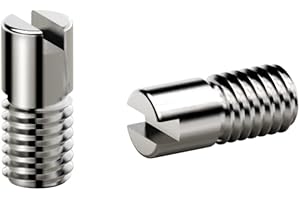 NovelGoal Slotted Camera Screw, Stainless Steel 1/4''-20 & 3/8''-16 Quick Release Screw, M3*4mm Location Pins for SLR Camera 