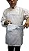 CHEFSKIN White Apron Kids Children 7-12 Yrs Real Fabric