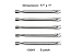 13041(5-pack) Replacement Straight Stainless Steel Burner for BBQ Grillware, Home Depot, Ducane, Original Part, Lowes Model Grills