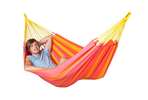 LA SIESTA - Sonrisa Mandarine - Klassische Einzel-Hängematte Outdoor – Bild 3