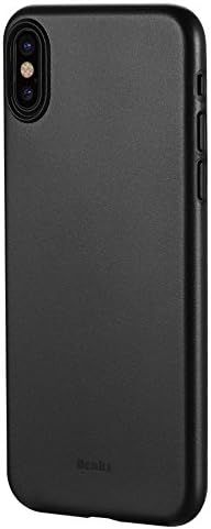 iPhone X Case, iPhone 10 Case, Tomplus Ultra Thin Slim Fit Touch Case Matte Finish Flexible Soft Gel TPU Cover Shell Skin [Support Wireless Charging] for Apple 5.8 In iPhone X (Black)