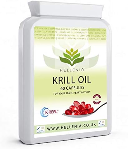 100% Antarctic Krill Oil Capsules 500mg, 1 count (Pack of 60)