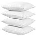 Queen 4 Pack Pillow Protectors Queen 20x30 Cotton Sateen Blend Style 450 Thread Count Lab Tested Tight Weave Premium Non Noisy Zip