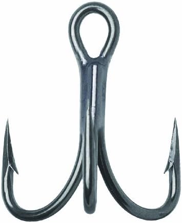 VMC Corporation VMC O'Shaughnessy Permasteel Treble Hook, Size #6, Black Finish