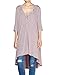 Mordenmiss Women's Half Sleeve High Low Loose Tunic Tops Casual Tee Shirts
