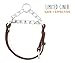 Mighty Paw Leather Training Collar, Martingale Collar, Stainless Steel Chain – Premium Quality Limited Chain Cinch Collar. (Large, Brown)thumb 1