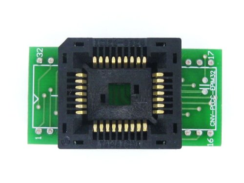 Waveshare PLCC32 TO DIP32 (A) 1.27mm Pitch Yamaichi IC Programming Socket Adapter for PLCC32