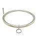 ACECHANNEL Stainless steel lockable collar necklace choker (Silver Polished, 150MM)