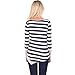 WILLTOO Women Stripes Stitching Long-Sleeved Shirt Tops Blouse (S, Gray)