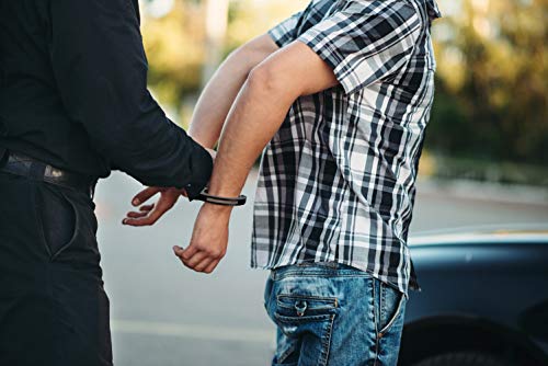 image for GFIRE Real Handcuffs Police Edition Professional Grade Double Lock Bla