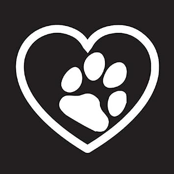 Amazon Com Creative Concepts Ideas Love Dog Paw Print Heart Pets