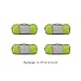 Gonex Packing Cubes Travel Luggage Organizers Different Set 4 Slim Green