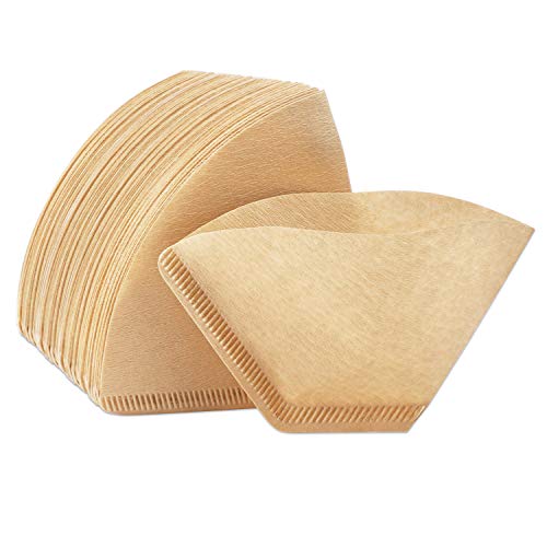 200 Count Cone Paper Coffee Filters, Eusoar #1 Cone flat bottom Coffee Drippers Paper, Unbleached Co 200 Count Cone Paper Coffee Filters, Eusoar #1 Cone flat bottom Coffee Drippers Paper, Unbleached Co