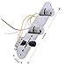 ASCENDAS Silver Wired Loaded Control Plate Harness 3 Way Switch For TL Tele Telecaster Electric Guitar (silver)