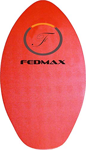Wood Skimboard with IXPE Foam Traction, No Wax Needed | Red, 41" (120lbs. - 220lbs.) | Skim Board for Kids/Adults.