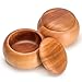 Yellow Mountain Imports Camphor Wood Go Game Bowls with Carrying Bag and Securing Straps