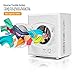 COSTWAY Electric Compact Laundry Dryer, 2.65 Cu.Ft Capacity Portable Tumble Clothes Dryer with Stainless Steel Tub, Control Panel Downside Easy Control for 4 Automatic Drying Mode, White