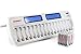 Tenergy TN438 16-Slot Smart Battery Charger for AA/AAA NiMH/NiCd LCD Display + 16 Premium AAA Rechargeable Batteries