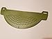 1 X Crescent Heavy Duty Silicone Easy Pot edge Drainer/Strainer- Green
