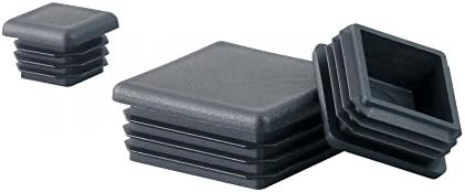 SQ40MEBK1 Square Tubing Plug for 40mm Tubes LDPE Black - MOCAP (qty20)