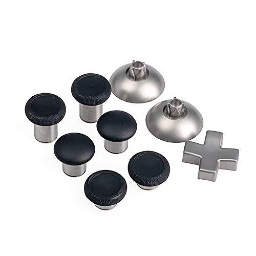 RGEEK Elite Kit for Xbox One Elite Controller Accessory (6 Different Metal Analog Sticks, 4 Paddles and 2 D-Pads, 2 Magnetic Base, T8 T6 Torx ScrewdriverRepair Kits Parts