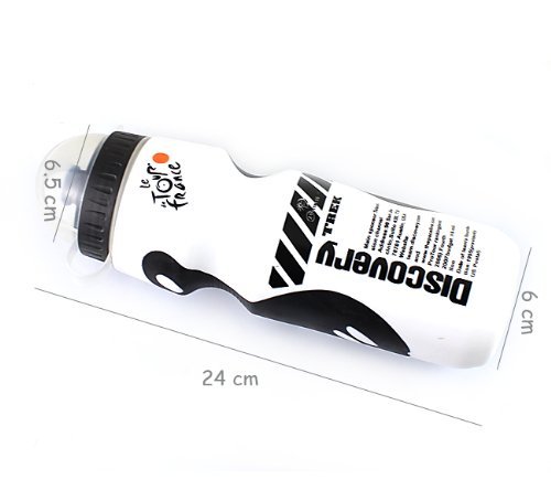 sea-junop Portable Sports Drink Water Bottle Bike Bicycle Cycling Water Bottle (White)