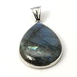 1PC Natural Labradorite Drop Pendants